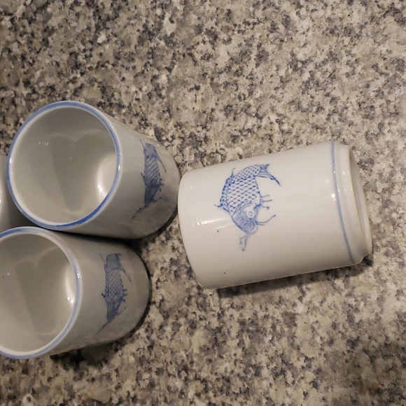 Pier 1 Koi tea cups - Picture 2 of 4